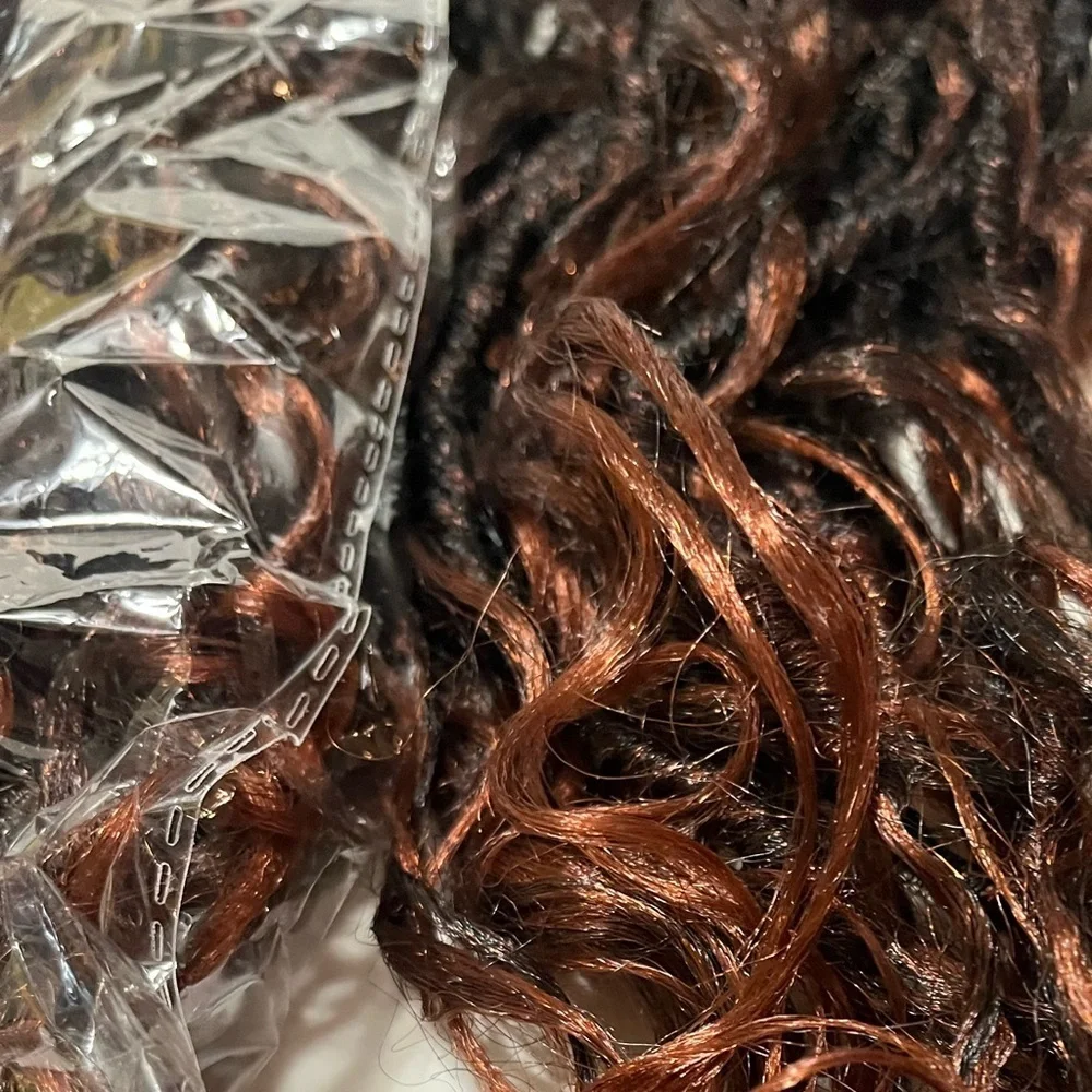 Goddess Locs Crochet Hair 18Inch Boho Faux Locs,Crochet Locs With Curly Ends